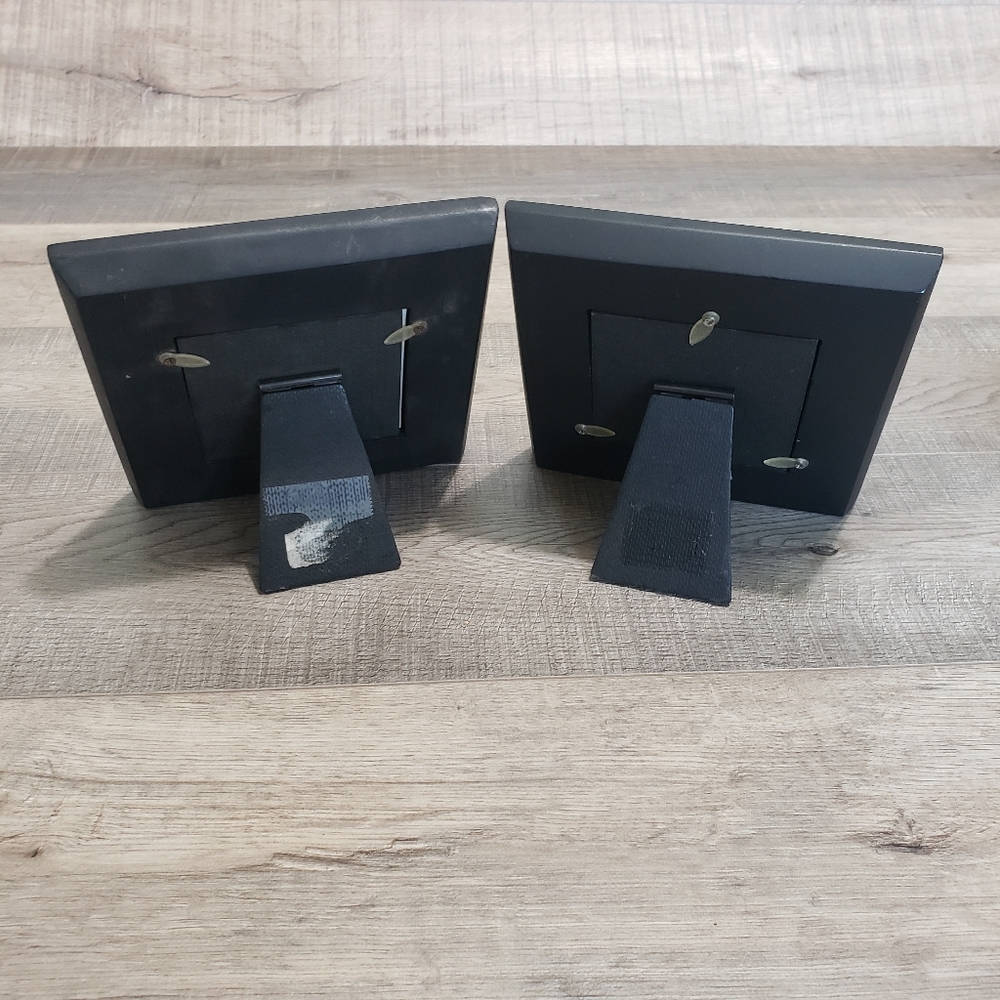 Picture Frames holds 3" x 3" photos black/pewter - Picture 2 of 3